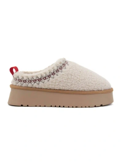 Ccocci Women's Sherpa Platform Slippers In Off White