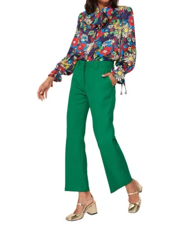 Tara Jarmon Persanne Pants In Emeraude In Green