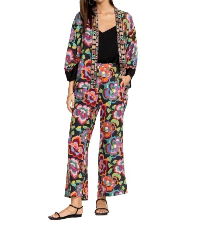 Johnny Was Calanthe Effortless Pant In Multi In Black