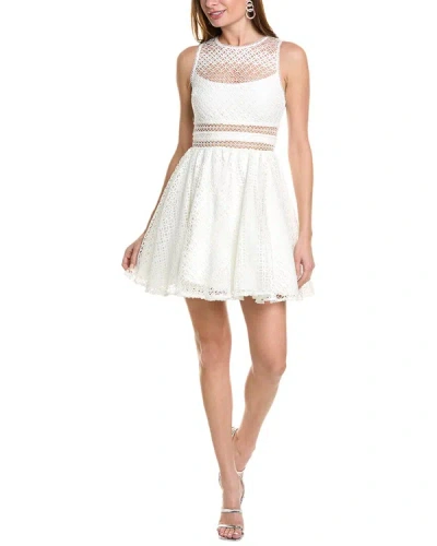 ml Monique Lhuillier Lace A-line Dress In White