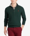 Polo Ralph Lauren Men's Cotton Quarter-zip Sweater In Green