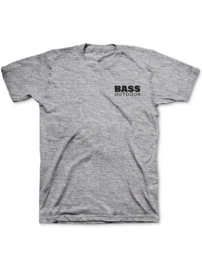 Bass Outdoor Mens Graphic Logo T-shirt In Grey