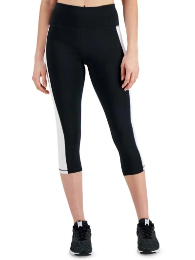 Ideology Womens Cropped Workout Athletic Leggings In Multi