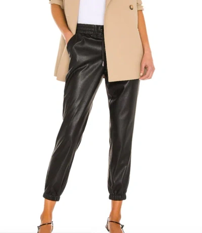 N:philanthropy Scarlett Leather Jogger In Black