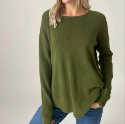 Six/fifty Ryan Sweater In Olive In Green