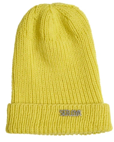 Ser.o.ya Steel Beanie In Lime In Green