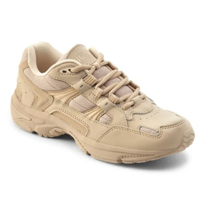 Vionic Women's Classic Walker Sneaker Shoes - Wide Width In Taupe In Grey