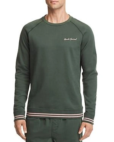 Banks Matter Embroidered Sweatshirt In Forest Green