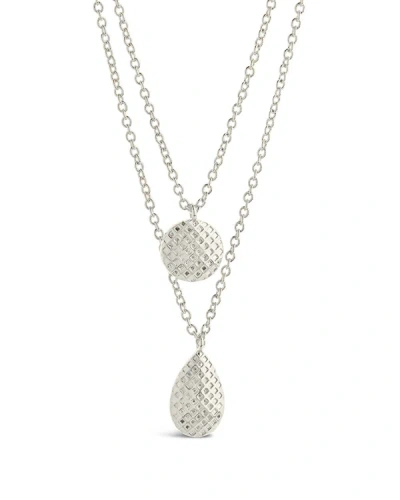 Sterling Forever Aldari Layered Necklace - Silver