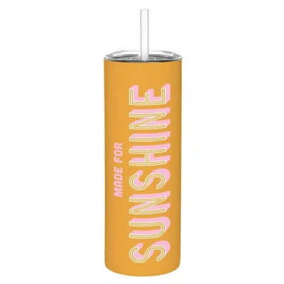 Slant Collections Skinny Tumbler In Sunshine In Yellow