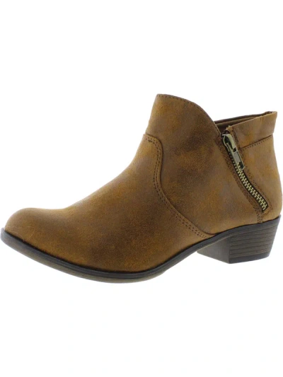 Sun + Stone Ssabby Womens Casual Lifestyle Ankle Boots In Brown