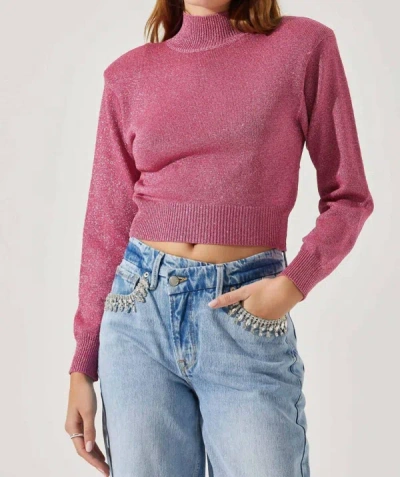 Astr Arla Sweater In Pink