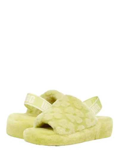 Ugg Women's Fluff Yeah Poppy Slides In Pollen In Multi