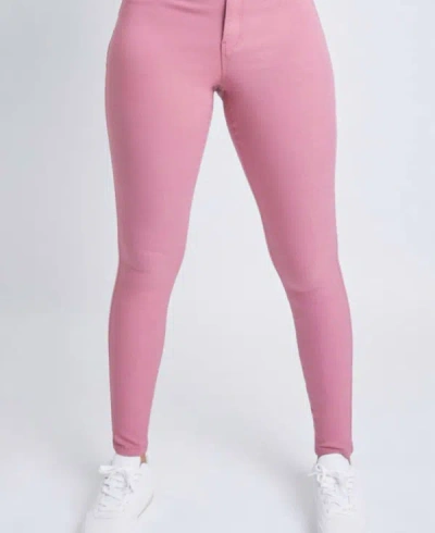 Ymi Hyper Stretch Pants In Rose In Pink