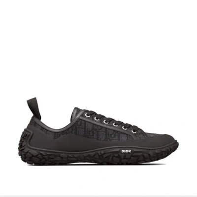 Dior Oblique Jacquard Low Top Trainers In Black