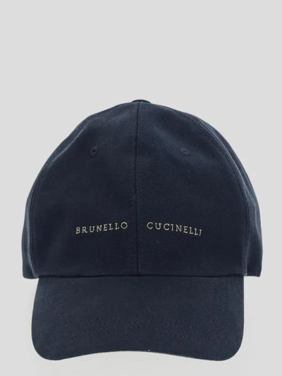 Brunello Cucinelli Hats In Navysabbia