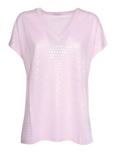 Kangra Cashmere V-neck Jumpers In Pink