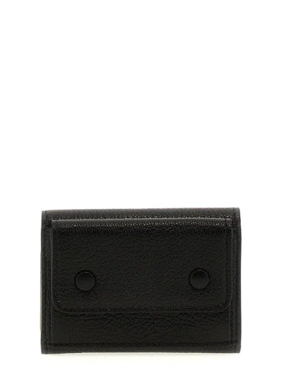Maison Margiela Snap Button Wallet In Black