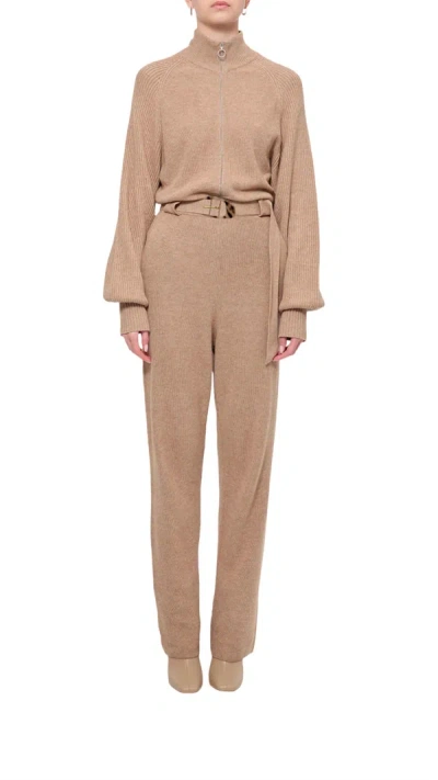 Jonathan Simkhai Mallorie Jumpsuits In Nutmeg In Brown