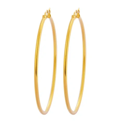 Liv Oliver 18k Gold Large Hoop Earrings