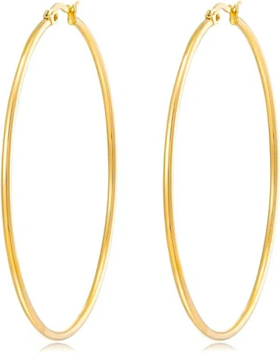 Liv Oliver 18k Gold Large Hoop Earrings