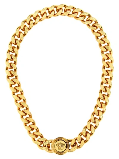 Versace Medusa Necklace In Gold