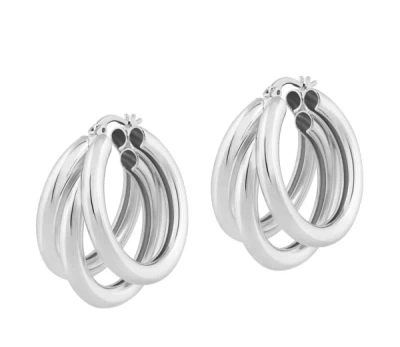 Electric Picks Nirvana Hoops In Silver