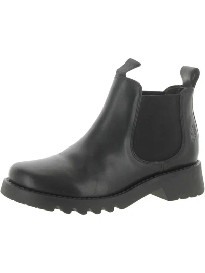 Fly London Rika Womens Leather Ankle Chelsea Boots In Grey