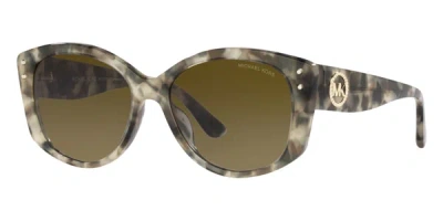 Michael Kors Women's Charleston 54mm Olive Tortoise Sunglasses Mk2175u-392213-54 In Brown