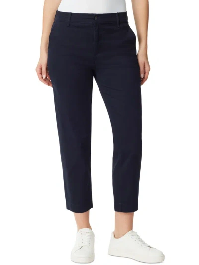 Gloria Vanderbilt Womens Tapered High Rise Trouser Pants In Multi