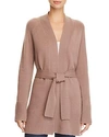 Theory Malinka Belted Cashmere Cardigan - 100% Exclusive In Mauve Mist