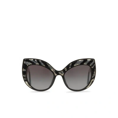 Dolce & Gabbana Cat-eye Sunglasses In Black