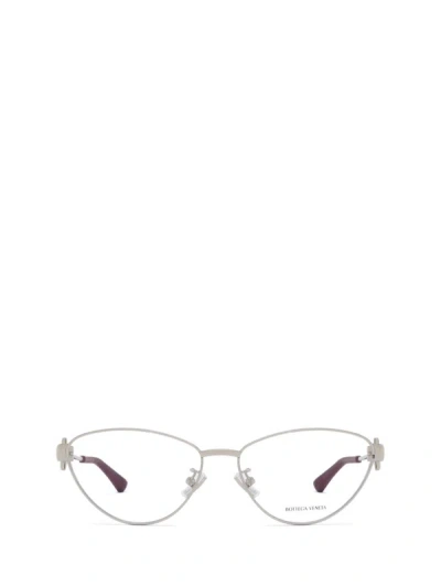 Bottega Veneta Eyeglasses In Silver