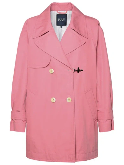 Fay Trench Corto In Pink