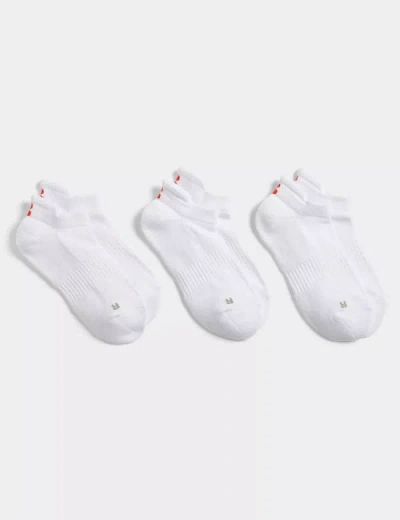 Sweaty Betty Workout Trainer Socks 3 Pack In White