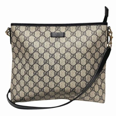 Gucci Beige Canvas Shoulder Bag () In Brown