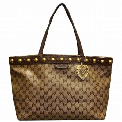 Gucci Gg Crystal Brown Crystal Tote Bag ()