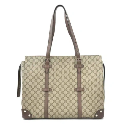 Gucci Gg Supreme Brown Canvas Travel Bag ()