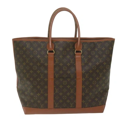 Pre-owned Louis Vuitton Weekend Gm Brown Canvas Tote Bag ()