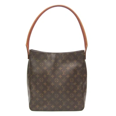 Pre-owned Louis Vuitton Looping Gm Brown Canvas Shoulder Bag ()