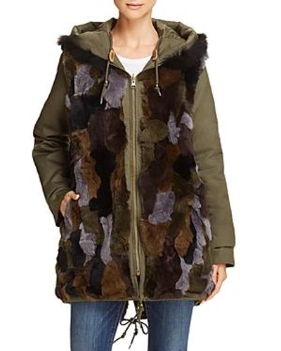 Aqua Reversible Fur-lined Anorak - 100% Exclusive In Olive/multi