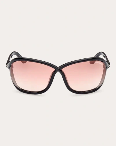 Tom Ford Women's Fernanda Butterfly Sunglasses In Black