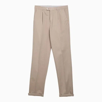 Brunello Cucinelli Chino Trousers In Cream