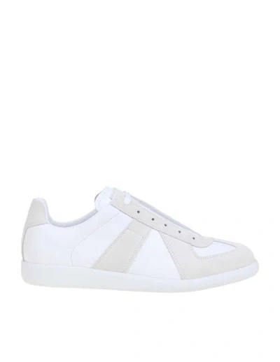 Maison Margiela Calfskin Sneakers In White