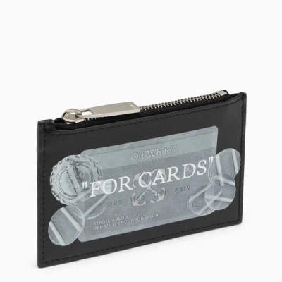 Off-white ™ Black/white Zipped Card Case