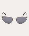 Pucci Women's Goldtone & Smoke Cat-eye Sunglasses In Gold/smoke
