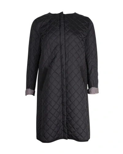 Max Mara Weekend Mixed Quilted Jacket In Black Polyamide