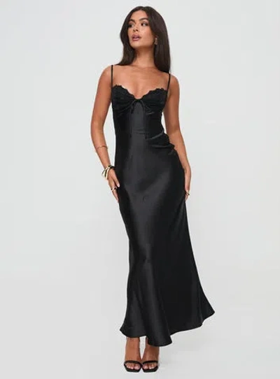 Princess Polly Fadyen Bias Cut Maxi Dress In Black