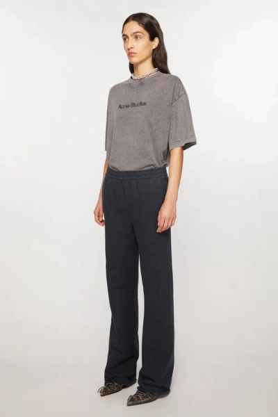 Acne Studios Women Logo Sweatpants In Black