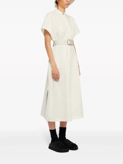 Jil Sander Women Simple Design Dress In 106 Natural